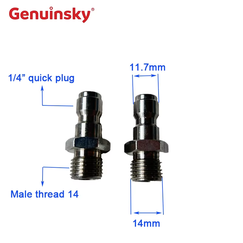 Plugues de liberação rápida de aço inoxidável 1/4 polegada